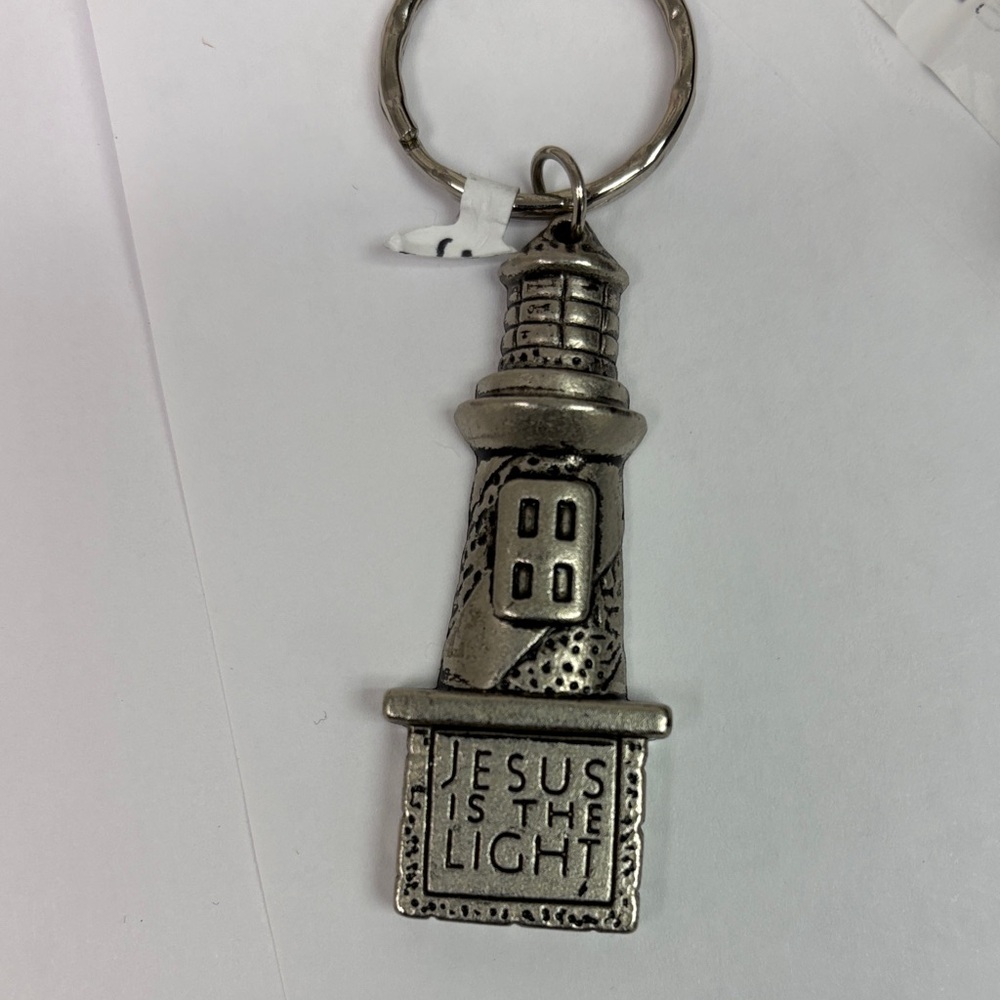 Silver Lighthouse Keychain